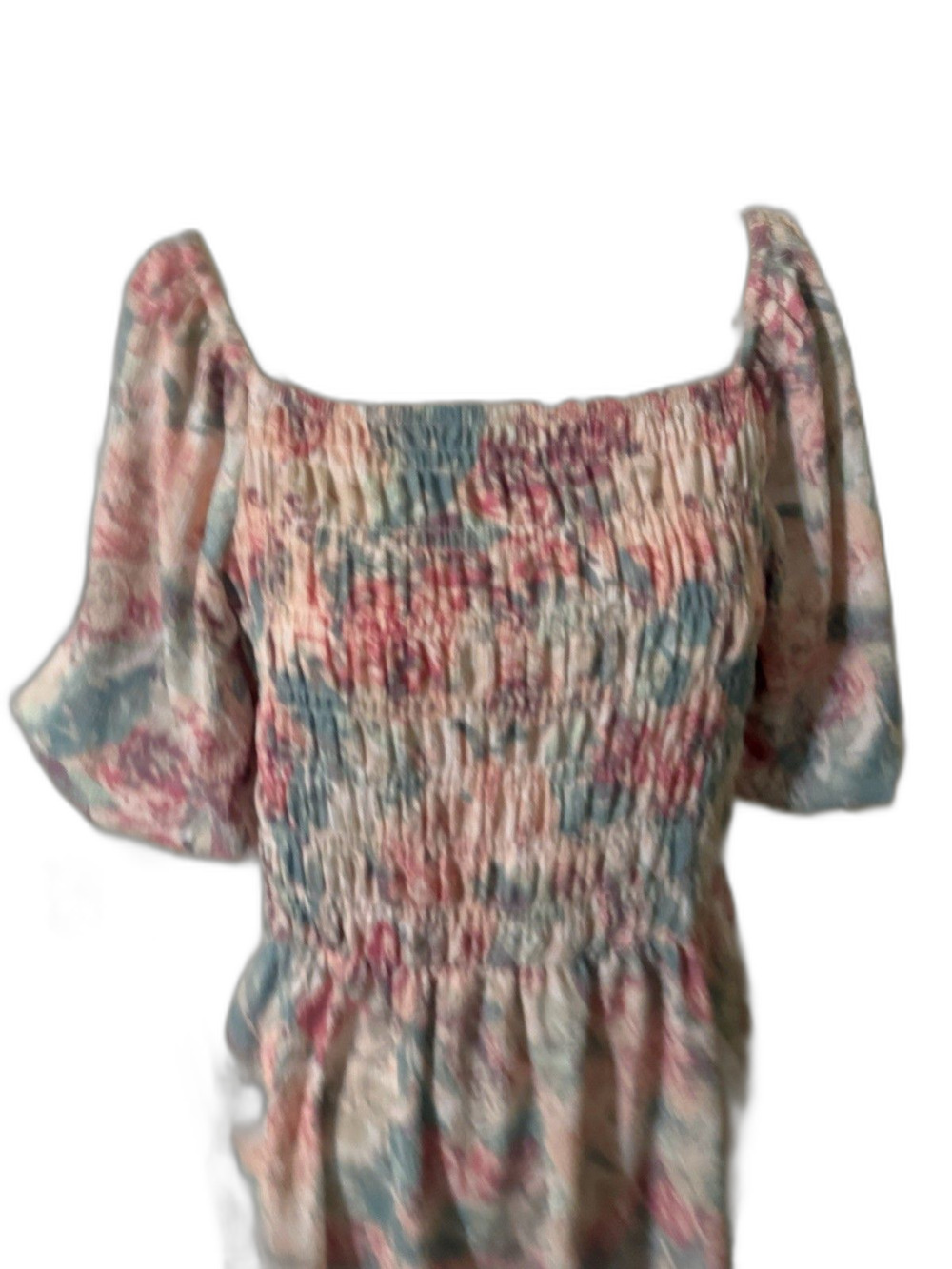 LuLaRoe Dress New with tag Floral Puff Sleeve Women Size Medium